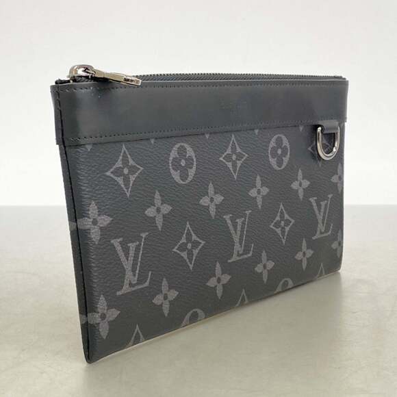 Louis Vuitton Monogram Eclipse Discovery PM Pochette M44323 Black Men's Bag/P...